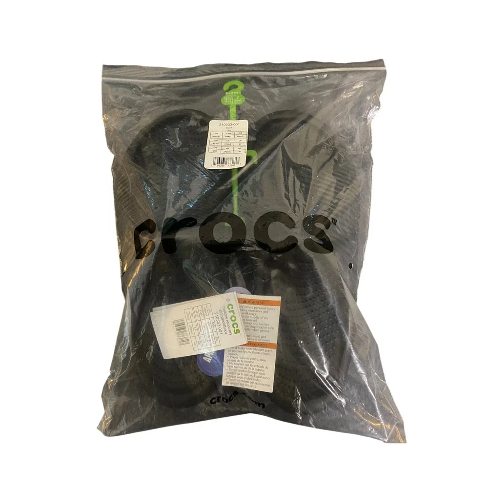 Crocs Mellow Recovery Slides Black Unisex Comfort Sandals Size M11 W13 NWT